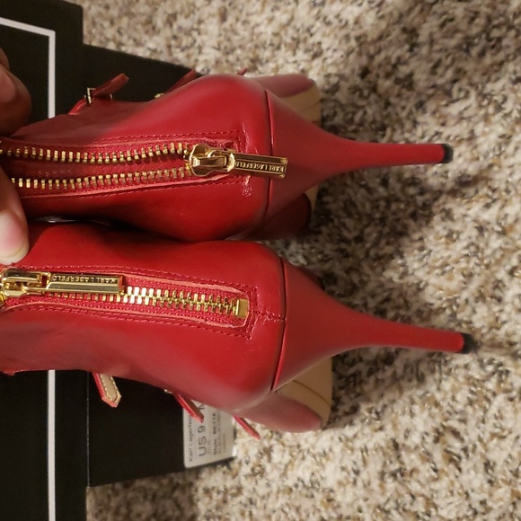 Karl Lagerfeld zip up heels - Picture 3 of 4